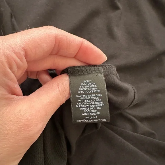 INC International Concepts Black Sleeveless Tank Sz M - Picture 9 of 9